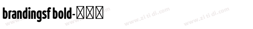 brandingsf bold字体转换